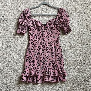 Majorelle Leopard Print Dress NWT